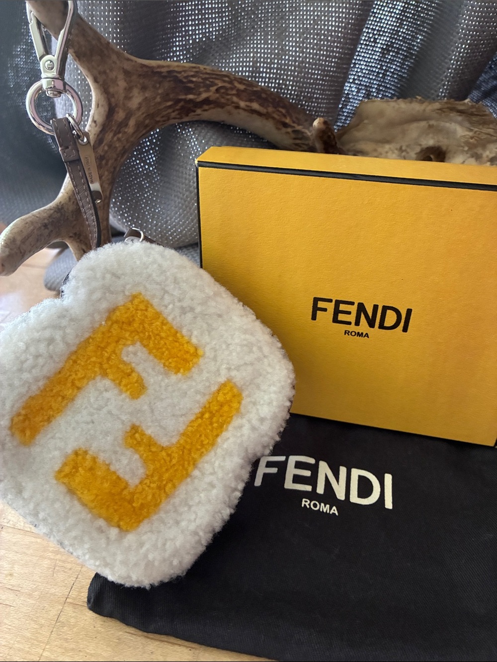 Fendi Shearling Toast Bag Charm!